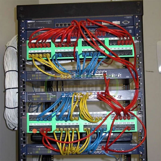 Adeleq U/UTP Cat.5e (Gigabit) Καλώδιο Δικτύου Ethernet 0.5m Κίτρινο