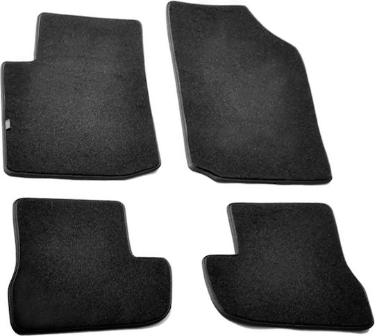 Lampa Set of Front and Rear Mats 4pcs for Citroen C2 2010+ Black