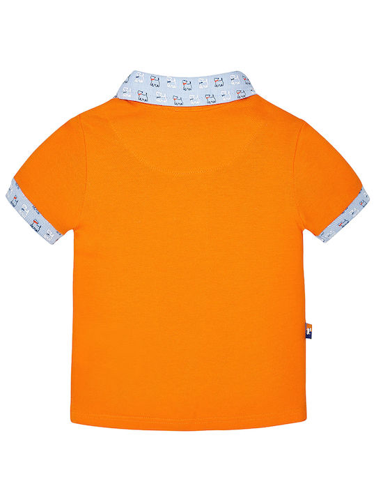 Mayoral Kids Polo Short Sleeve Orange