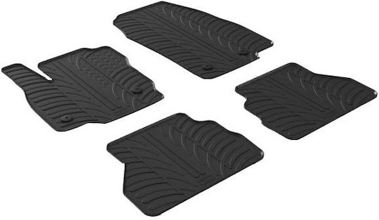Gledring Set of Front and Rear Mats 4pcs for Ford B-Max 2015 Black