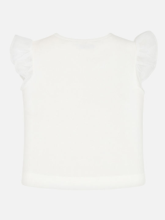 Mayoral Kids Blouse Short Sleeve White