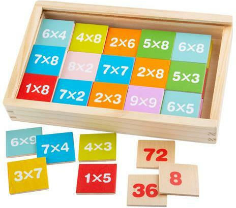 Big Jigs Times Table Box Educational Game Knowledge made of Wood for 3+ years Years Old