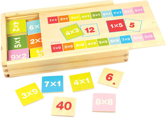 Big Jigs Times Table Box Educational Game Knowledge made of Wood for 3+ years Years Old
