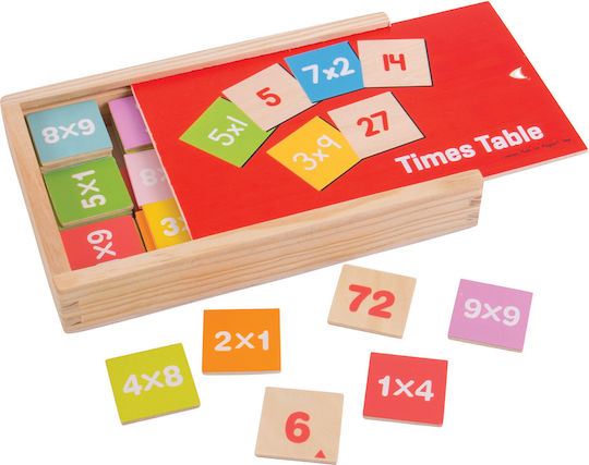 Big Jigs Times Table Box Educational Game Knowledge made of Wood for 3+ years Years Old