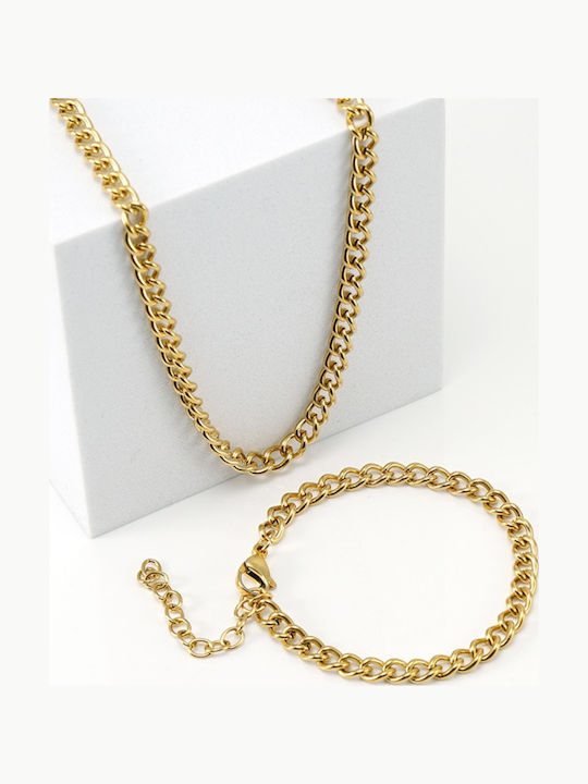 Callajewels Kette Nacken Vergoldet Aus Stahl