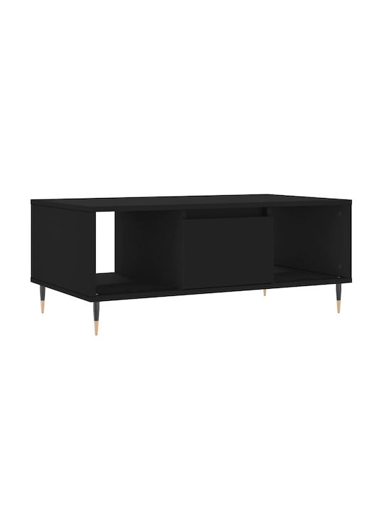 Rechteckig Couchtisch Black L90xB50xH36.5cm