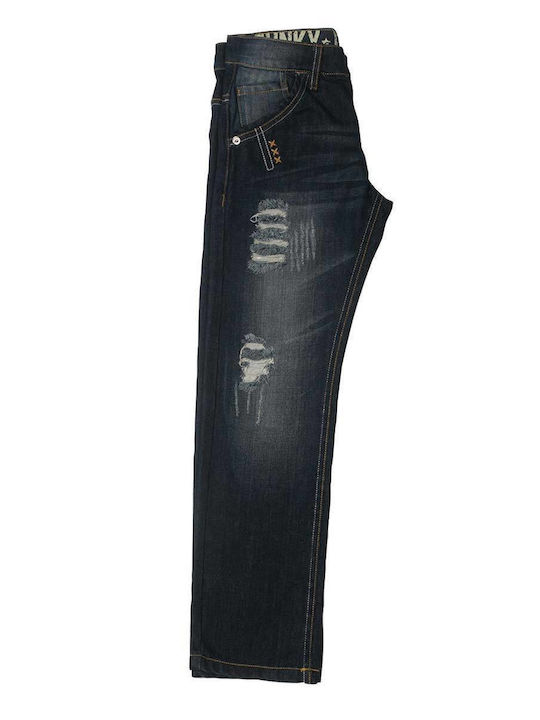 Funky Kids Denim Trousers Navy Blue