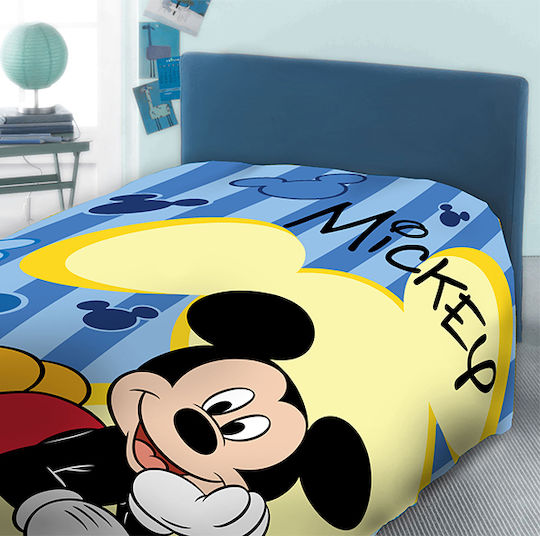 Dimcol Kids Sheets Set Mickey 963 Blue 165x245cm Dimcol Kids Sheets Set Mickey 963 Blue 165x245cm