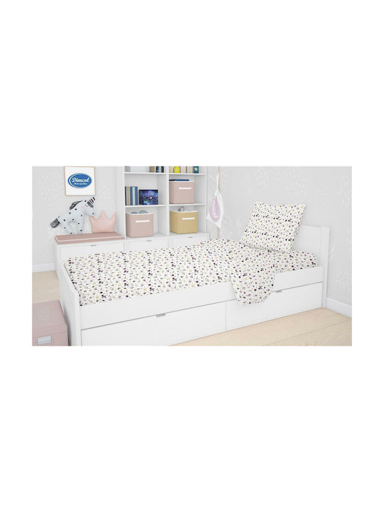 Dimcol Bettwäsche-Set Einzel Flanell Baby 160x240cm 3Stück