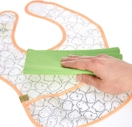 Laessig Spookies Waterproof Лигавник Пластмаса със закопчалка за обръч и примка Оранжев