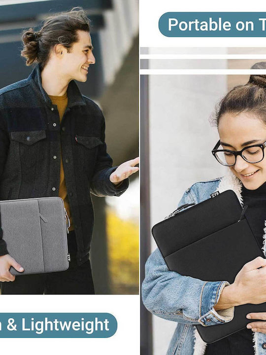 ZYB Αδιάβροχη Θήκη για Laptop 14" σε Γκρι χρώμα 1000-42210100
