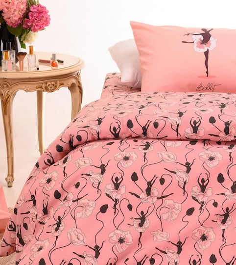 Melinen Kids Cotton Pillowcase Set 50x70cm Pink