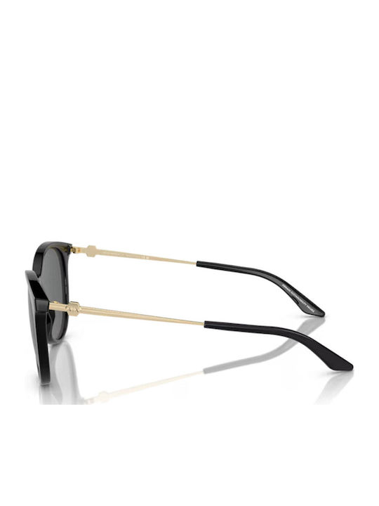 Armani Exchange Women's Sunglasses with Black Horn-Rimmed Frame and Grey Lenses AX4140S