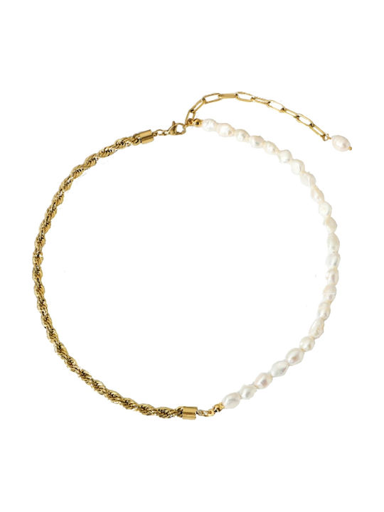 Callajewels Κολιέ από Επιχρυσωμένο Ατσάλι