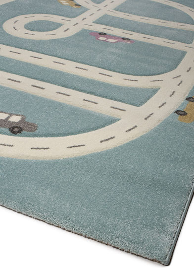 Viokarpet Yolo Kids Rug Drumul Albastru deschis 200x290cm