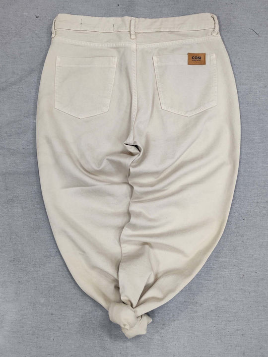 Herren Jeanshosen Gekürzte Slim Anwendung Beigen