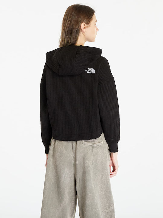 Damen Sweatshirt Kapuzen Schwarz