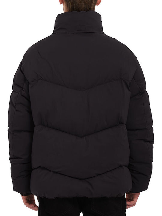 Volcom Goldsmooth Herren Winter Jacke Lässig Wasserdicht Schwarz