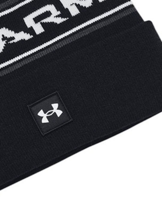 Under Armour Halftime Pom Pom Beanie Unisex Σκούφος Πλεκτός σε Μαύρο χρώμα