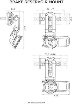 Quad Lock Halterung Telefon Motorrad