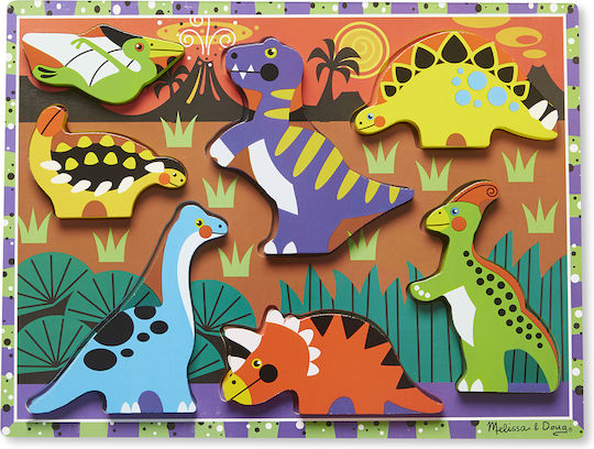 Детски Пъзел Dinosaurs Chunky 8бр Melissa & Doug