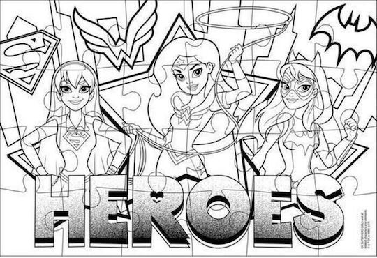 Παιδικό Puzzle Πάζλ Χρωματισμού Heroes 24pcs Luna