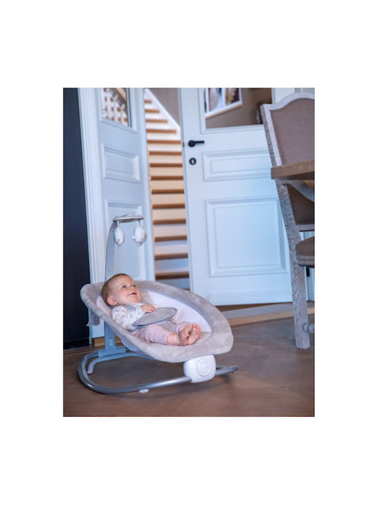 Bo Jungle Electric Baby Relax B-Rocker Moby with Music and Vibration Beige for Child up to 9kg