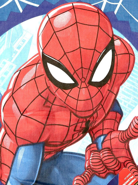 Marvel Comic Books Παιδική Διακοσμητική Μαξιλαροθήκη Μπλε 40x40εκ.