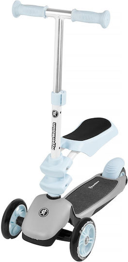 HyperMotion Kinderroller 3 in 1 3-Rad mit Sitz Hellblau