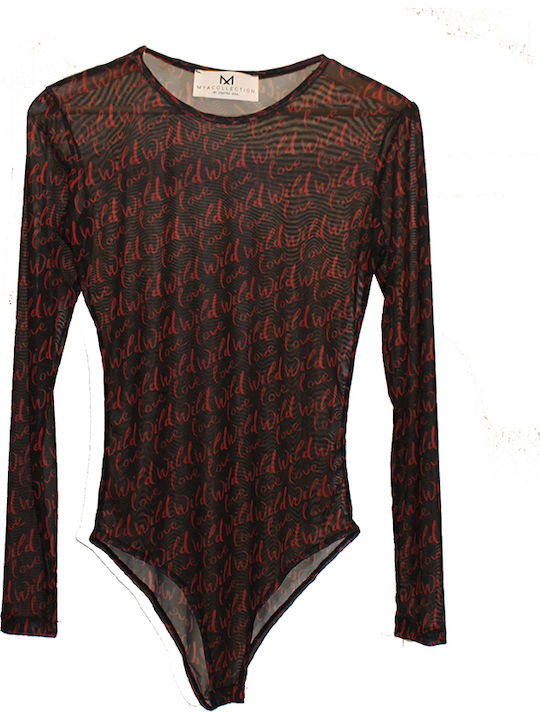 Long Sleeve Bodysuit Black