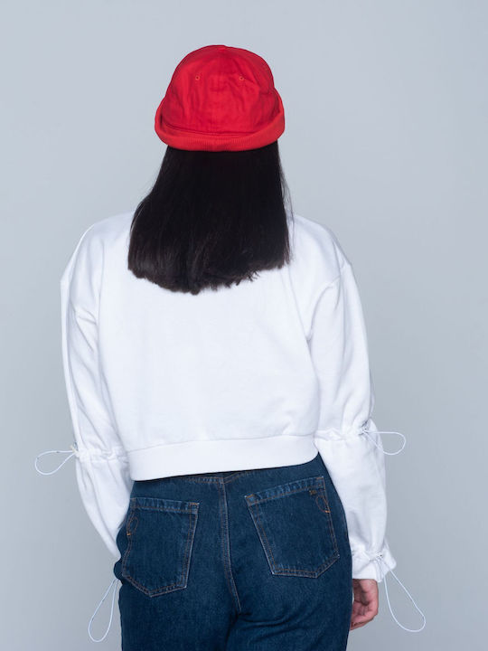 Beanie Unisex Σκούφος Πλεκτός σε Κόκκινο χρώμα