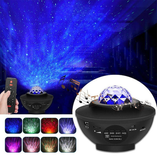 LED Drehendes Kinder Tischlampe Projektor mit Farbwechsel in Schwarz LED Drehendes Kinder Tischlampe Projektor mit Farbwechsel in Schwarz