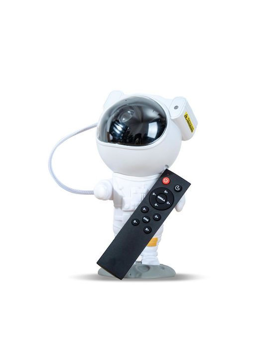 XO Παιδικό Φωτιστικό Projector με Προβολή Αστεριών Λευκό 21x11cm