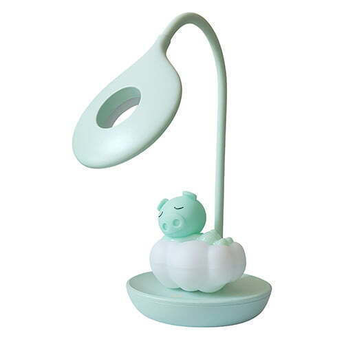 Bright Sun Led Παιδικό Φωτιστικό Γραφείου Bright Sun Honey Piggy Πράσινο