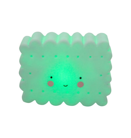 A Little Lovely Company Led Kids Decorative Lamp Mini Cookie Light Mint Green
