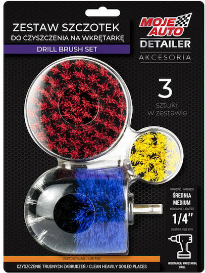 Moje Auto Bureți De Curățenie Spălare Pentru Tapițerie - Piele Auto 3 Buc