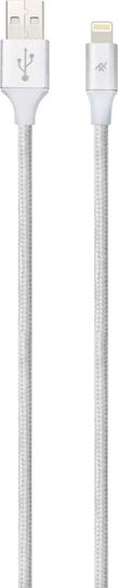 iFrogz Geflochten USB-A zu Lightning Kabel Gray 1.5m (IFUSLC-SL1)