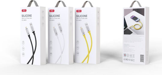 XO NB251 USB-A to Lightning Cable 30W Λευκό 1m (16.005.0262)