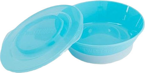 Twistshake Baby Food Bowl Bowl Pastel Blue made of Plastic Blue
