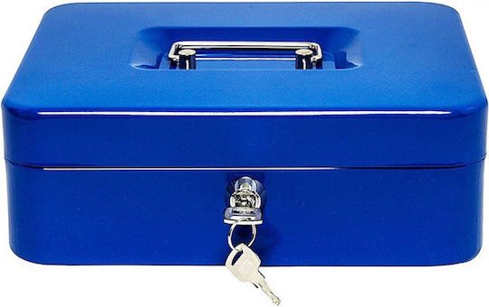 Kassenschrank mit Schloss 8910-K Blau