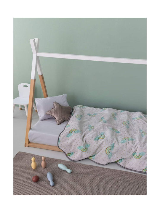 Palamaiki Blanket Velvet Rainy Multicolor 160x220cm