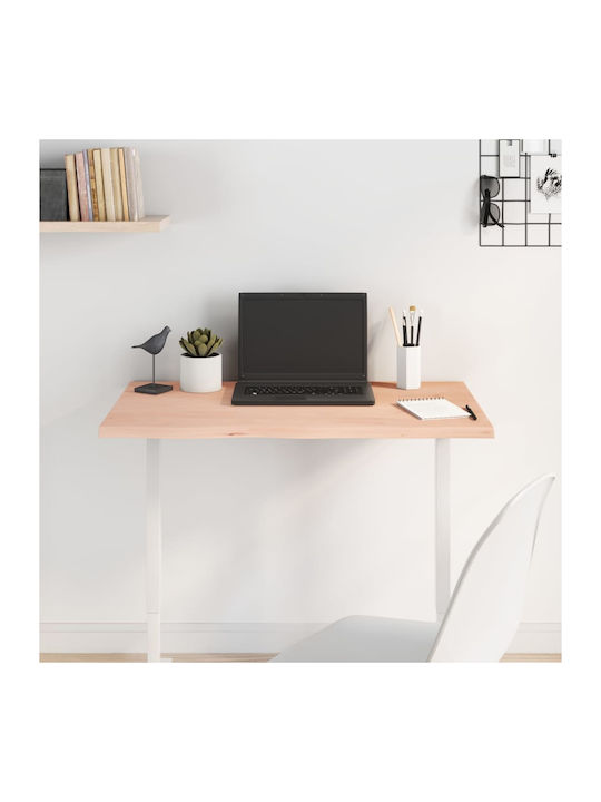 vidaXL Rectangular Office Desk Surface made of Solid Wood Raw 80x40x2cm 3156290 1pcs