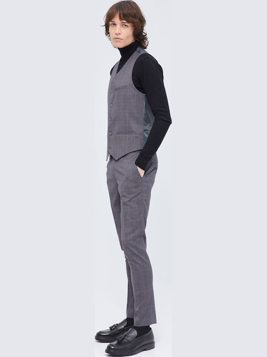 Men's Vest Slim Fit Gray