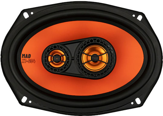 Gas Audio Power Mad X1-694 Σετ Ηχεία Αυτοκινήτου 6x9" με 100W RMS (3 Δρόμων)