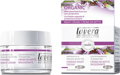 Lavera Karanja Oil & Organic White Tea Αnti-aging , Moisturizing & Firming Night Cream Suitable for All Skin Types 50ml