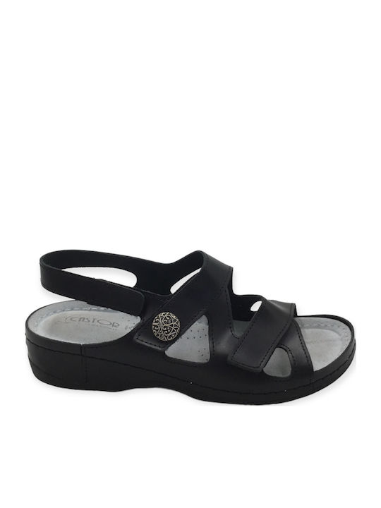 Sandale Casual Damă Anatomici Din Piele Negre