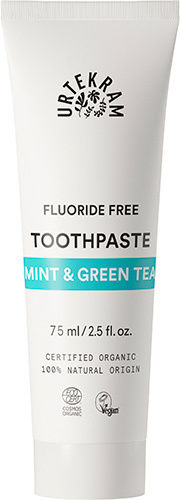 Urtekram Toothpaste Fluoride Free Green Tea & Mint 75ml