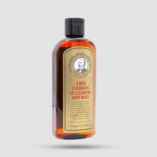 Captain Fawcett's Ricki Halls Booze & Baccy Bubble Bath Gel for Men with Honey and Vanilla Scent 250ml