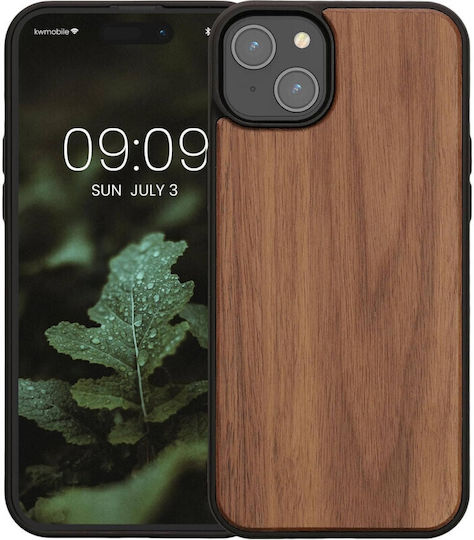 KWmobile Natural Back Cover Wooden Brown (iPhone 15 Plus)