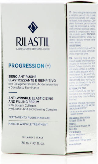 Rilastil Progression+ Anti-aging Serum Face with Hyaluronic Acid & Collagen 30ml